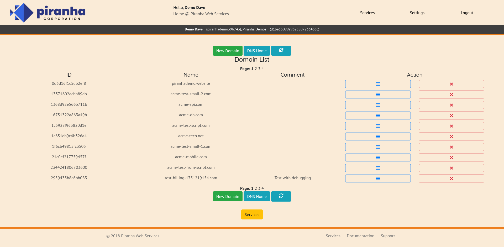 DNS Management Dashboard